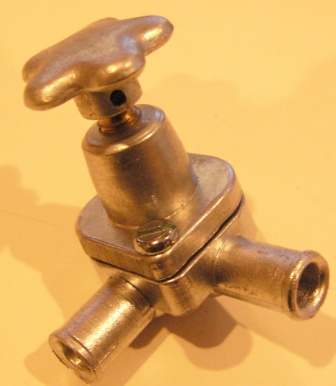 Heater valve, hand operated