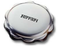 Polished Stainless Fuel Cap with Ferrari Word: #SP3401